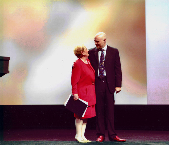 Madeleine Albright with Christopher Lochhead